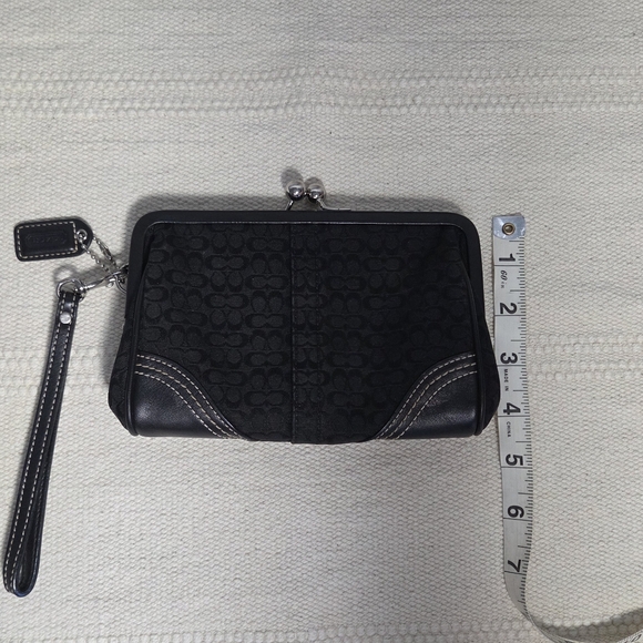 Coach Black Wristlet Clutch - Picture 8 of 9